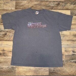 2011 Thunder in Old Forge T Shirt Adirondacks, NY Size XL Anvil